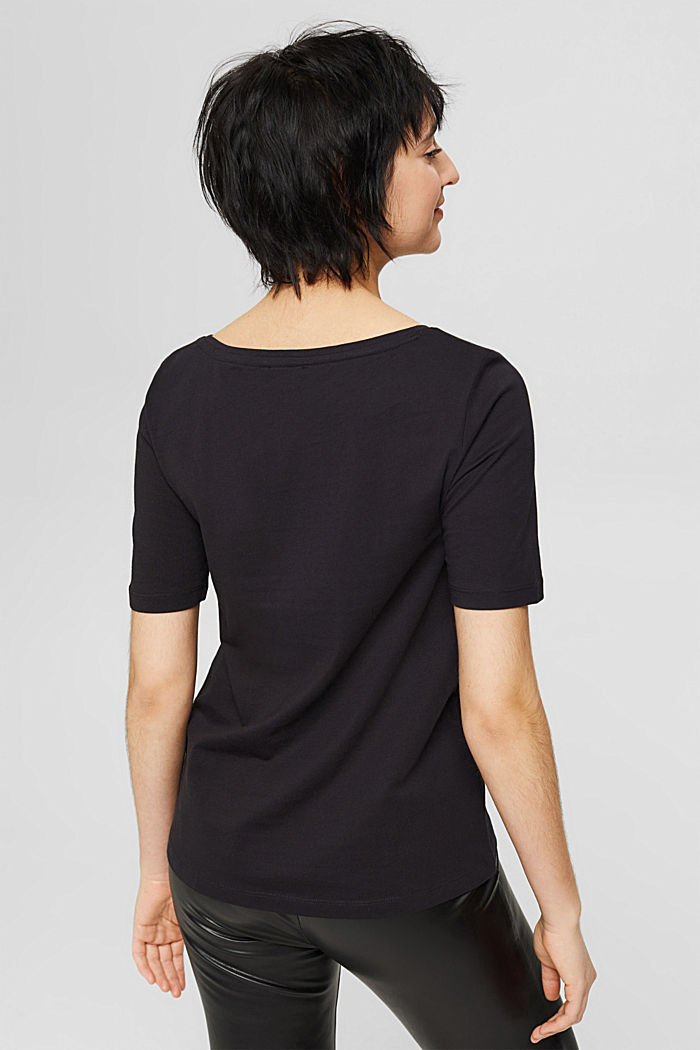 Camiseta en 100% algodón ecológico, BLACK, detail image number 3