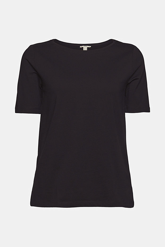 Camiseta en 100% algodón ecológico, BLACK, overview