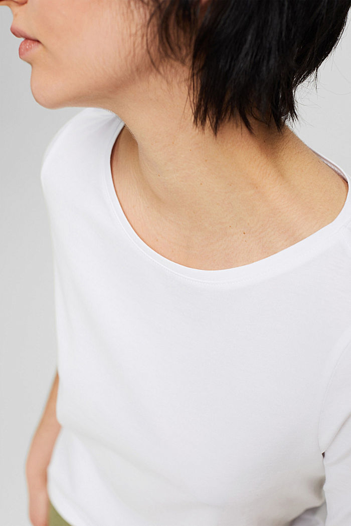 T-shirt in 100% cotone biologico, WHITE, detail image number 2