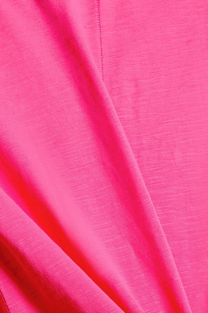 T-shirt con stampa, 100% cotone biologico, PINK FUCHSIA, detail image number 4