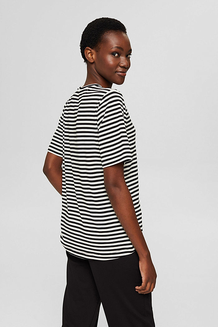 Striped TENCEL™ T-shirt, OFF WHITE, detail image number 3