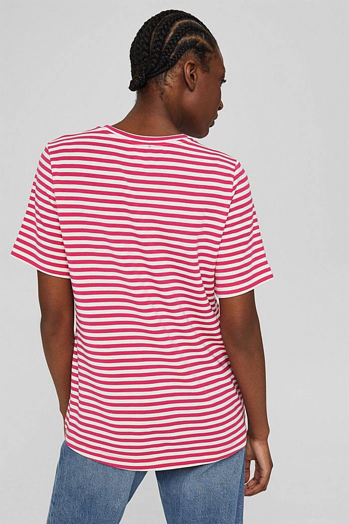 Striped TENCEL™ T-shirt, PINK FUCHSIA, detail image number 3