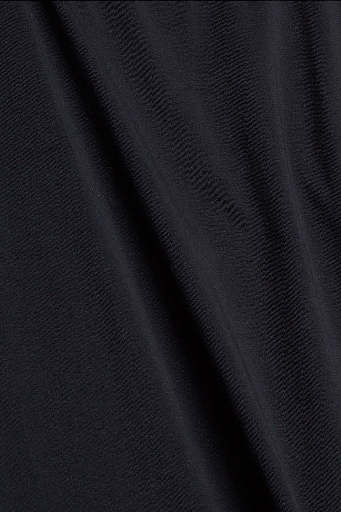 CURVY T shirt van biologisch katoen, BLACK, detail image number 1