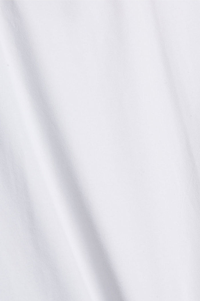 T-shirt PLUS SIZE z bawełny ekologicznej, WHITE, detail image number 1