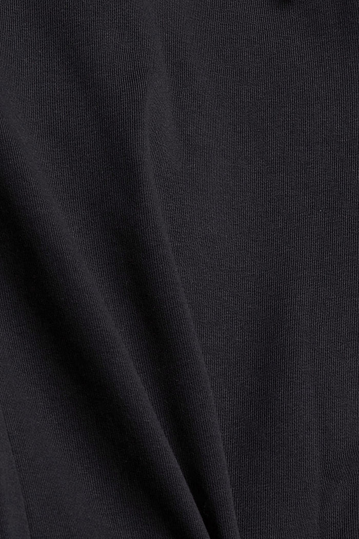 Schmale Jogginghose aus Baumwoll-Mix, BLACK, detail image number 4