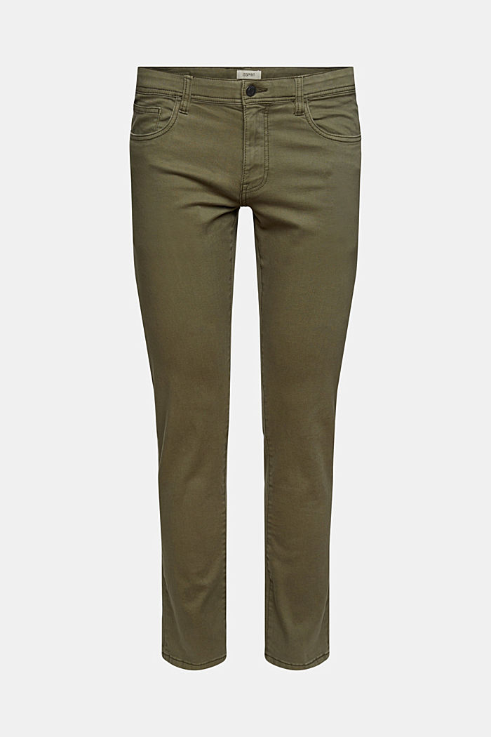 Pants woven Slim Fit, DUSTY GREEN, detail image number 6