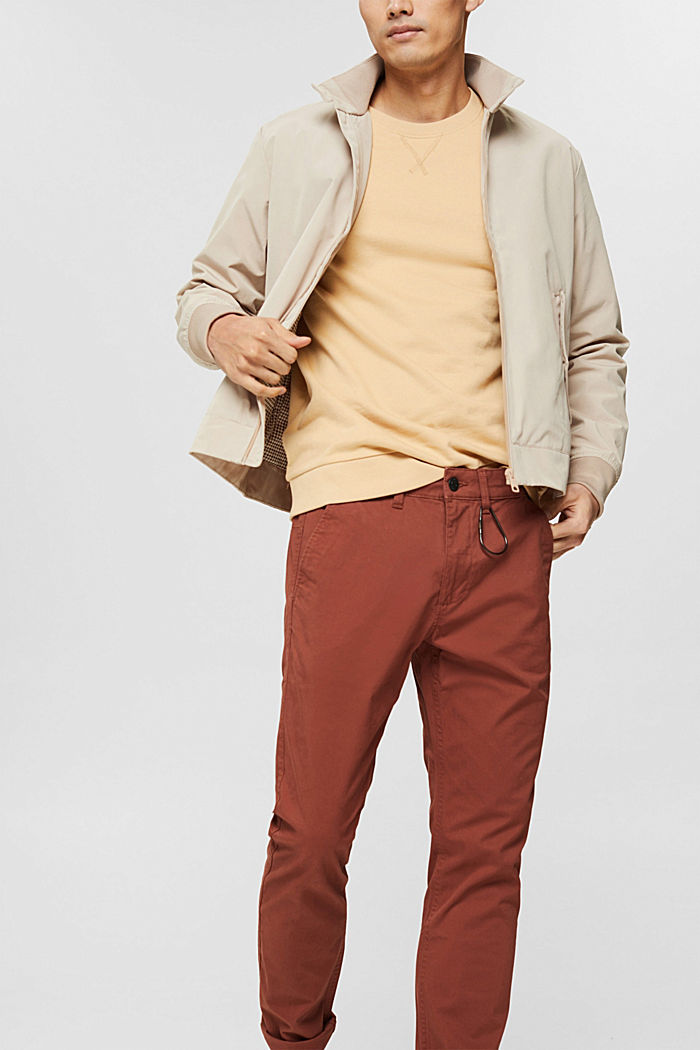 Pants woven Slim Fit, RUST BROWN, detail image number 6