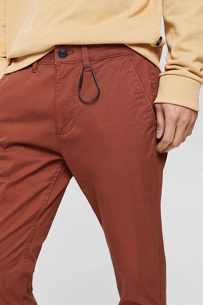 Pants woven Slim Fit, RUST BROWN, detail image number 2