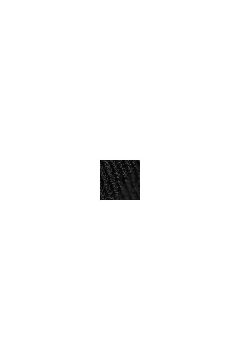 Recycelt: Zipper-Cardigan mit Taschen, BLACK, swatch
