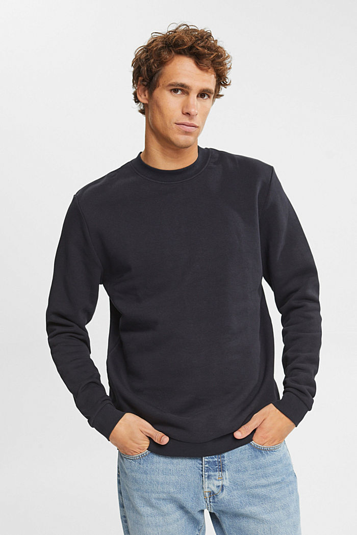Sweatshirt mit Print aus Baumwoll-Mix, BLACK, detail image number 0