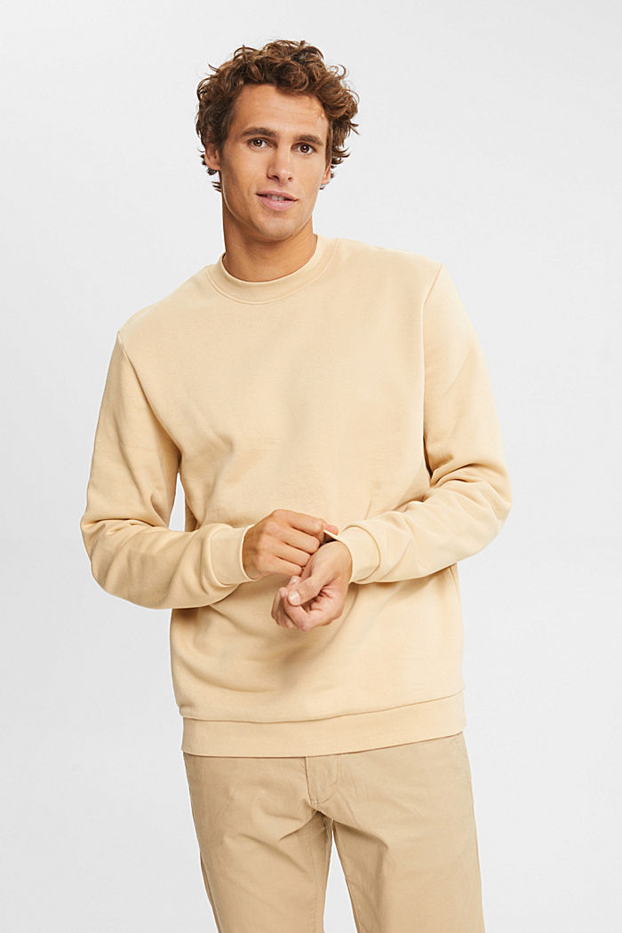 Sweatshirt mit Print aus Baumwoll-Mix, SAND, detail image number 0