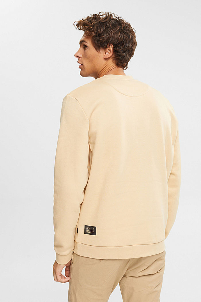 Sweatshirt mit Print aus Baumwoll-Mix, SAND, detail image number 3