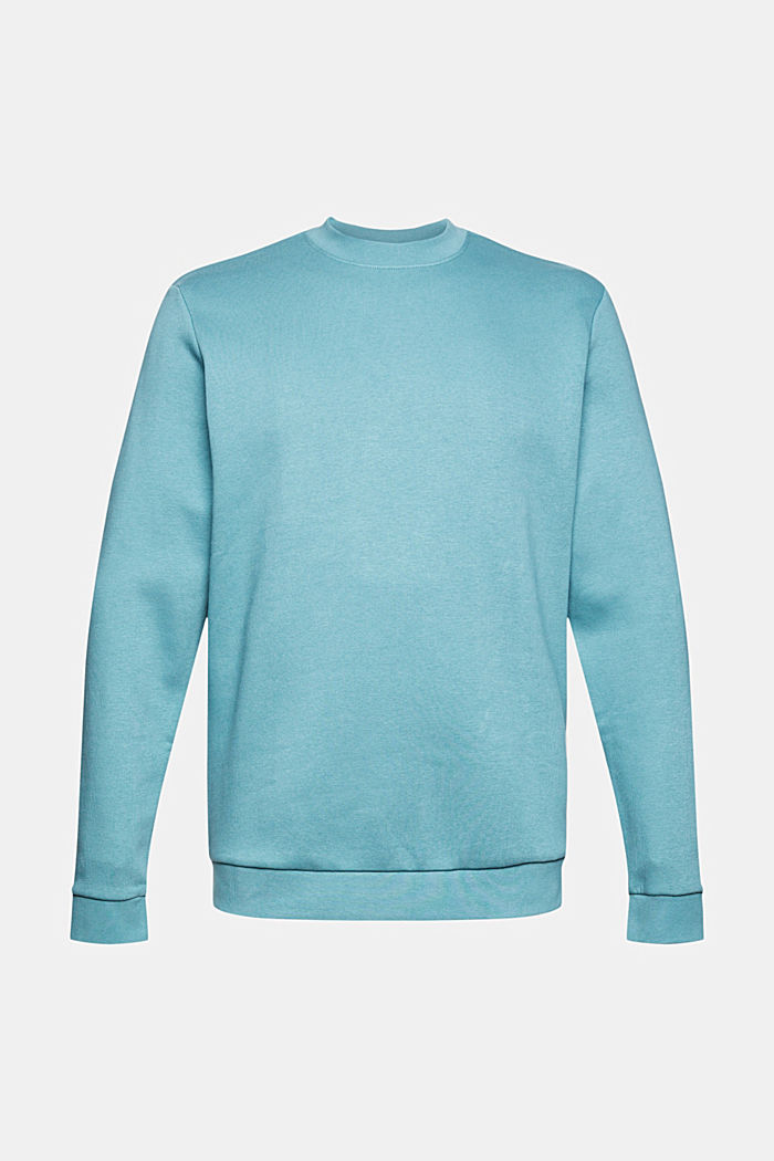 Sweatshirt mit Print aus Baumwoll-Mix, TURQUOISE, detail image number 5