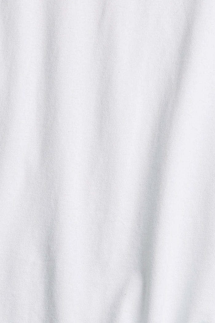 Jersey shirt met logoprint, WHITE, detail image number 4
