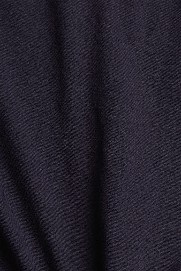 Jersey top with logo print, NAVY, detail image number 4