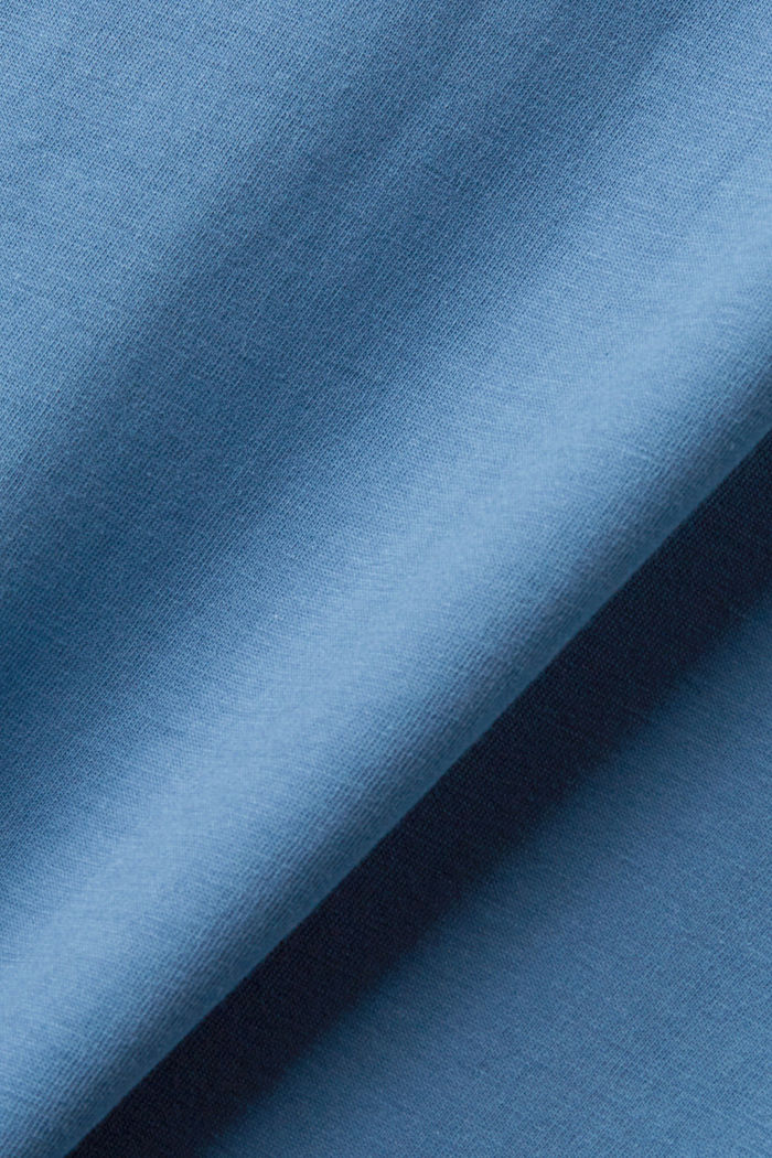 Jersey T-shirt met logo, BLUE, detail image number 4