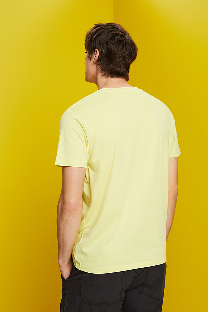 Jersey T-shirt with a logo, YELLOW, detail image number 3