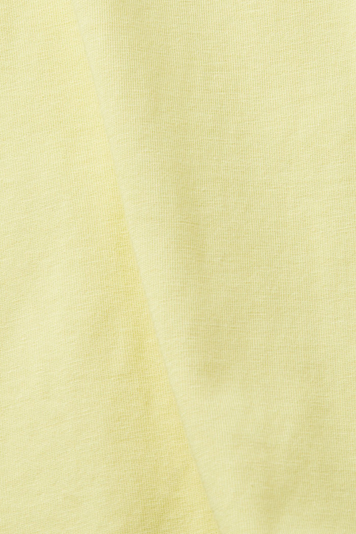 Jersey T-shirt with a logo, YELLOW, detail image number 4