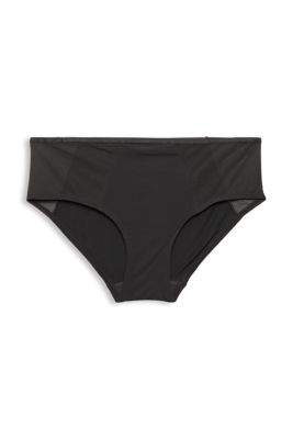 ESPRIT En matière recyclée : Shorty taille basse en mesh et microfibre