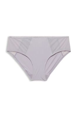 ESPRIT En matière recyclée : Shorty taille basse en mesh et microfibre