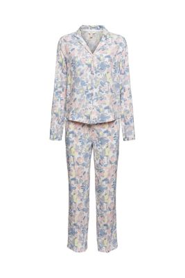 ESPRIT Pyjama orné d’un imprimé à fleurs, LENZING™ ECOVERO™