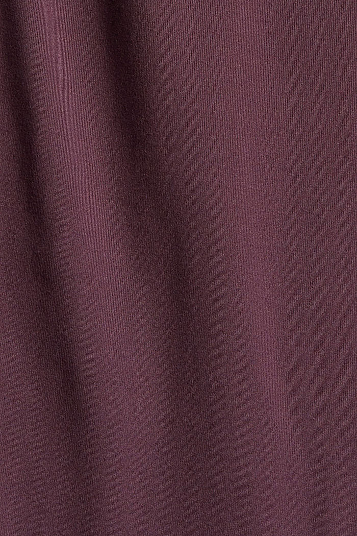 Sports trousers with E-DRY technology, made of recycled material, AUBERGINE, detail image number 4