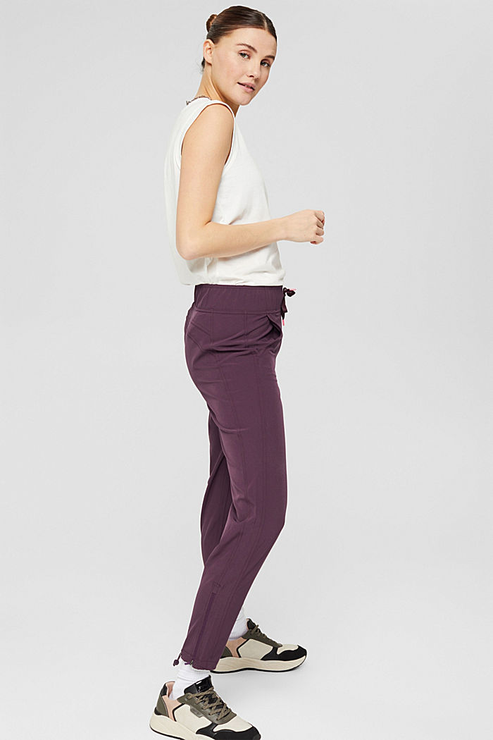 Trousers, AUBERGINE, detail image number 1