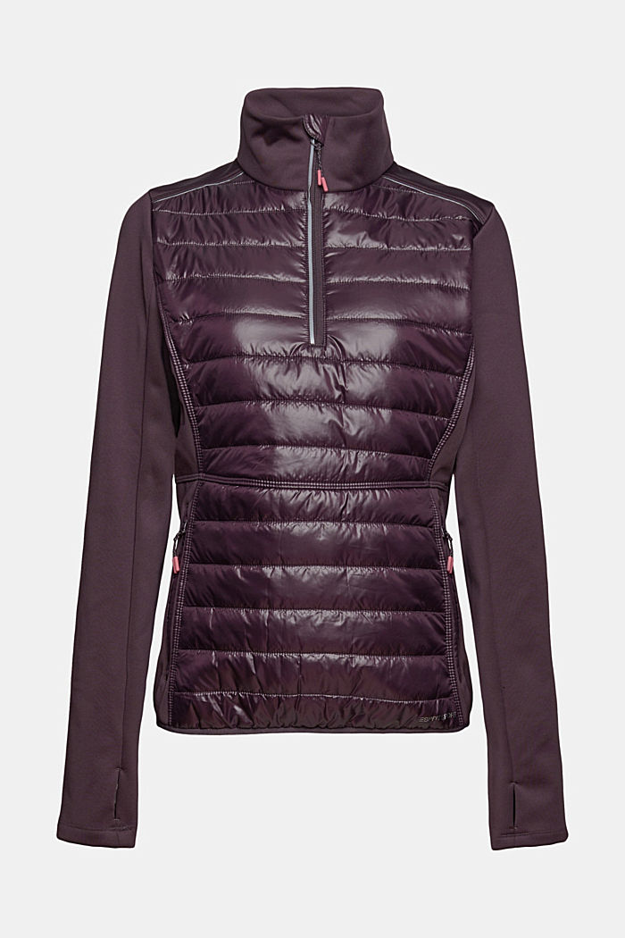 Jackets outdoor woven, AUBERGINE, overview
