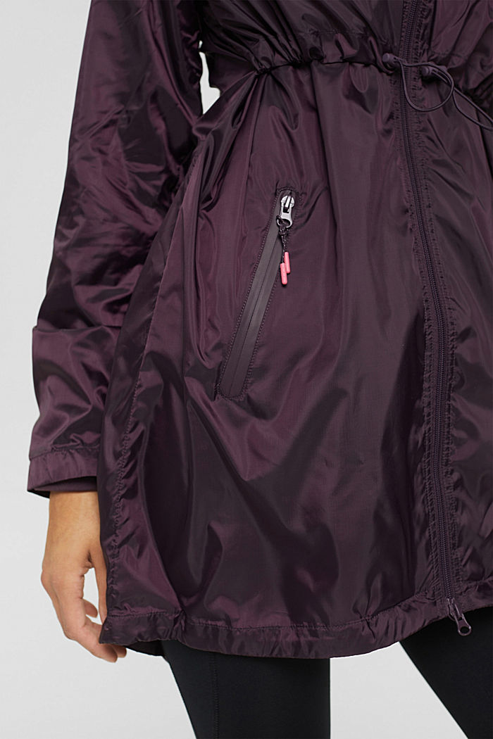 Jackets outdoor woven, AUBERGINE, detail image number 2