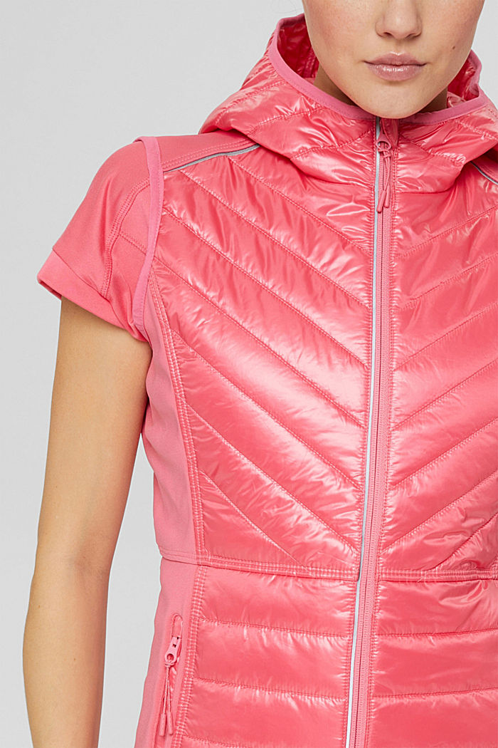 Vests outdoor woven, PINK FUCHSIA, detail image number 2