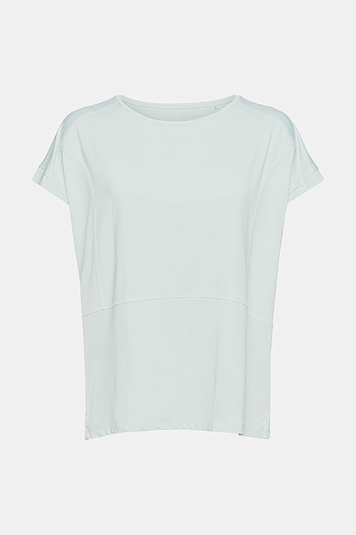 Recycelt: T-Shirt mit E-Dry, PASTEL GREEN, overview