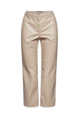 ESPRIT Pantalon court en similicuir