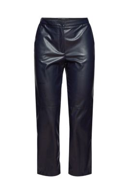 ESPRIT Pantalon court en similicuir