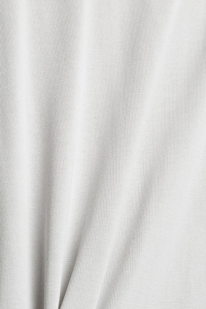Gebreide jurk met LENZING™ ECOVERO™, PASTEL GREY, detail image number 4