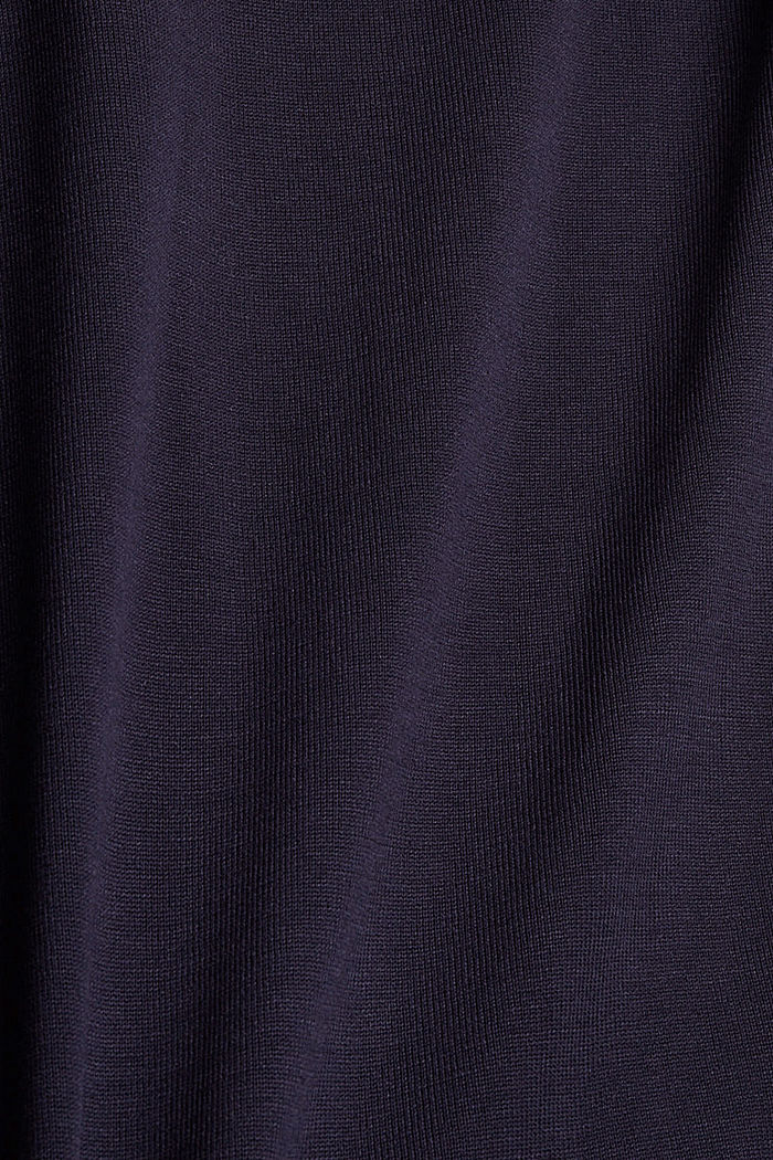 Gebreide jurk met LENZING™ ECOVERO™, NAVY, detail image number 4