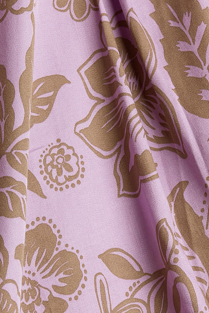 Bluse mit floralem Print, LENZING™ ECOVERO™, LILAC, detail image number 4
