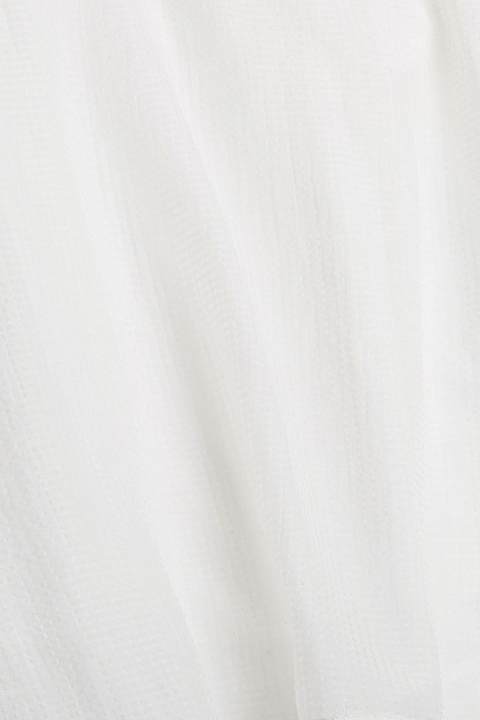 Halbtransparente Schluppenbluse, OFF WHITE, detail image number 4