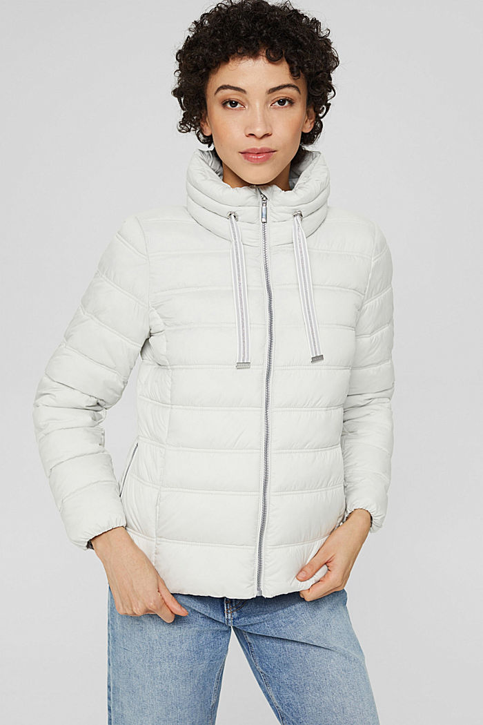 Recycled: Quilted jacket with 3M™ Thinsulate™, PASTEL GREY, overview