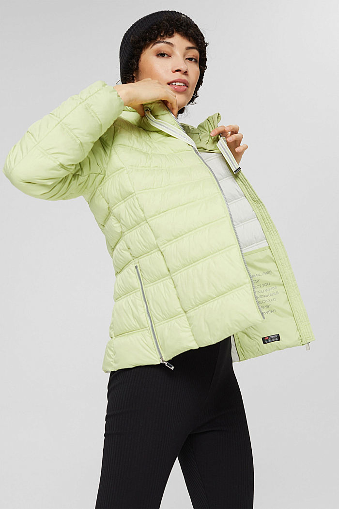In materiale riciclato: giacca trapuntata con 3M™ Thinsulate, PASTEL GREEN, overview