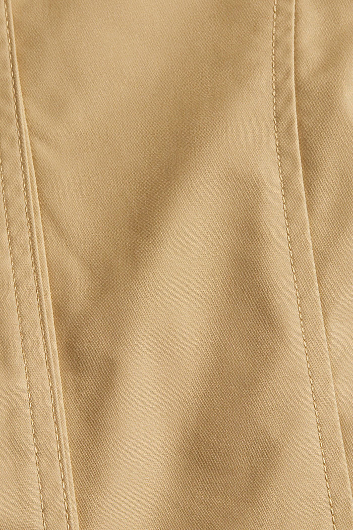 Coats woven regular fit, CAMEL, detail image number 4