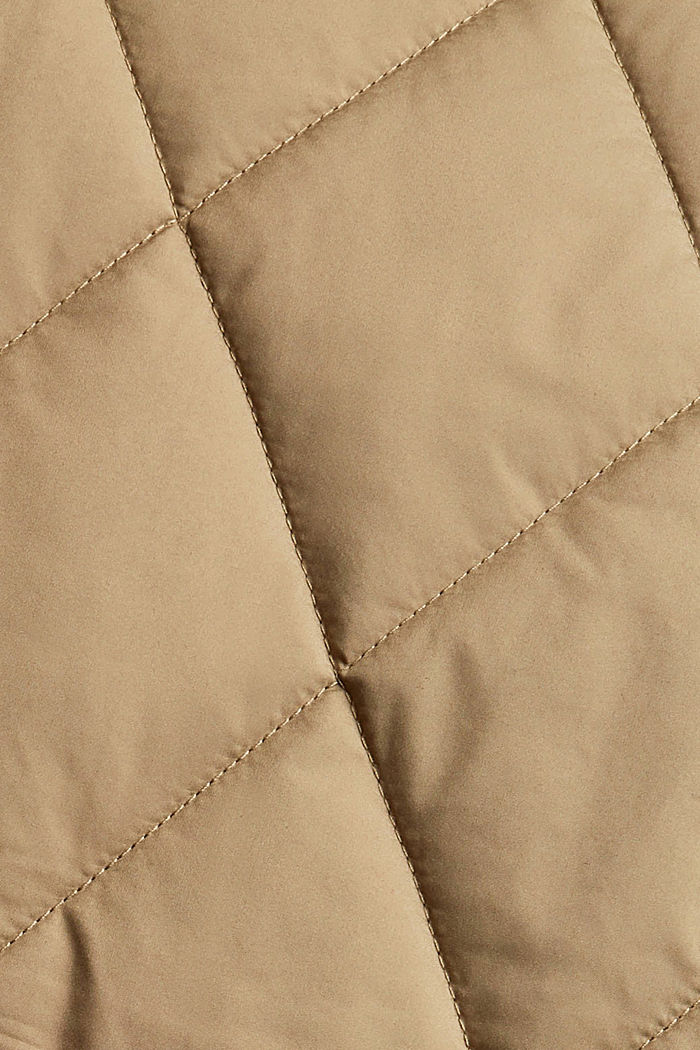Recycled: Quilted body warmer with padding, KHAKI GREEN, detail image number 4