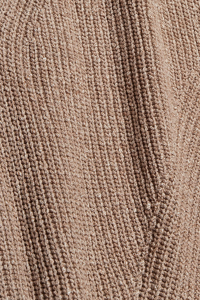 Spencer van een katoenmix, TAUPE, detail image number 4