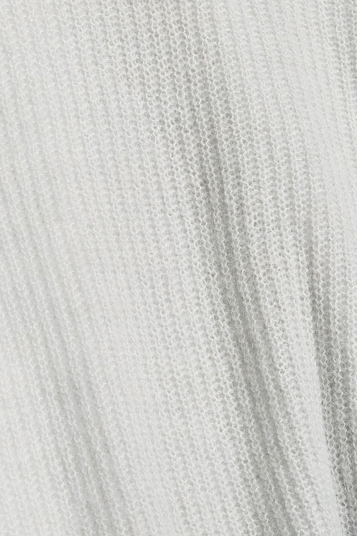 À teneur en laine/alpaga : cardigan cache-cœur, PASTEL GREY, detail image number 4