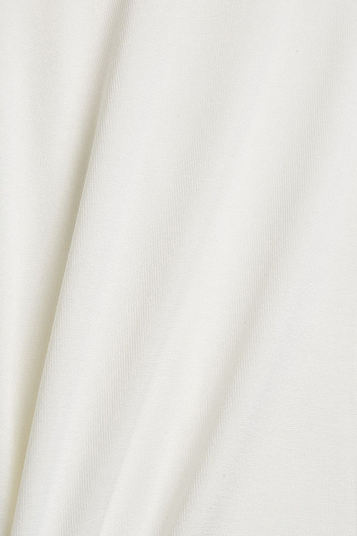 Felpa con cappuccio in maglia con LENZING™ ECOVERO™, OFF WHITE, detail image number 4