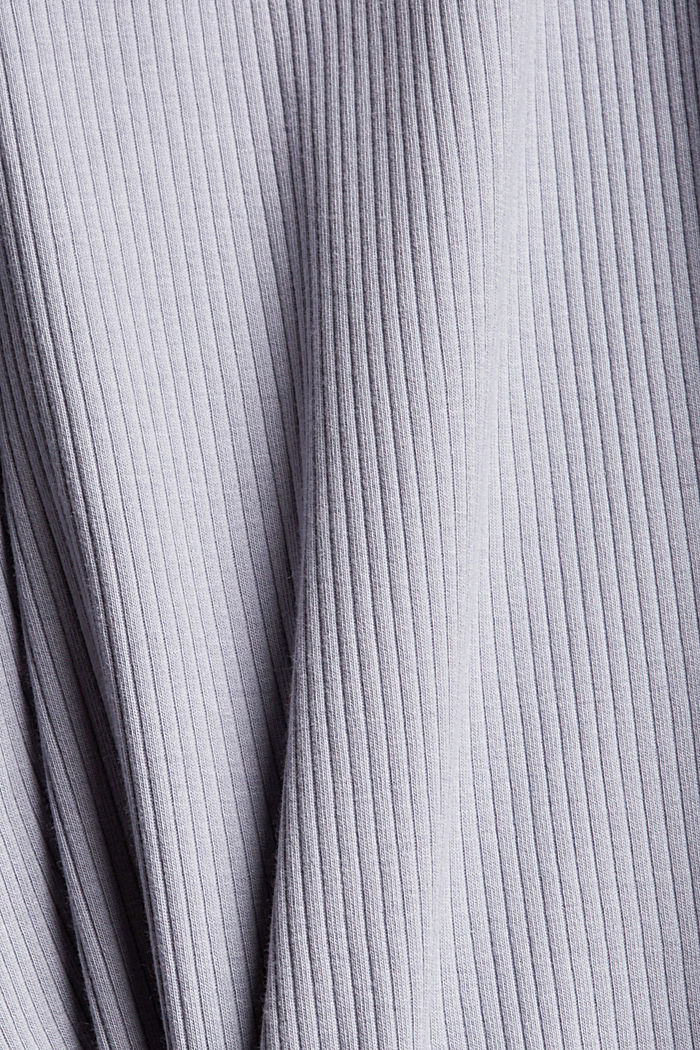 Geripptes Jersey-Nachtkleid, LIGHT BLUE LAVENDER, detail image number 4