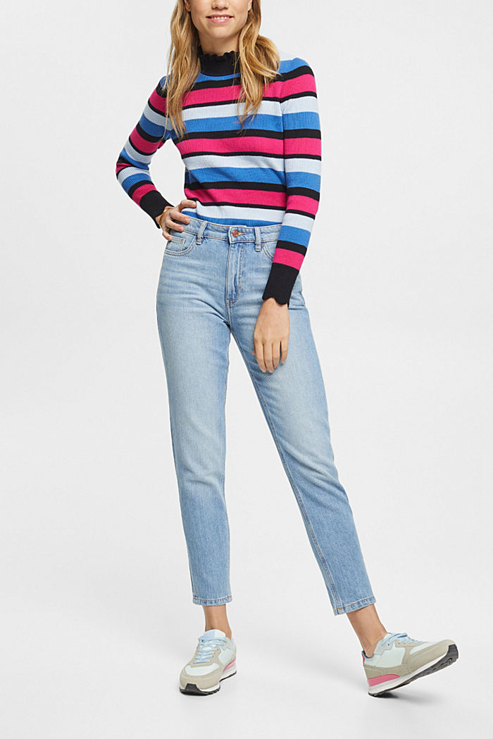 High-rise mom jeans, BLUE MEDIUM WASHED, detail-asia image number 5