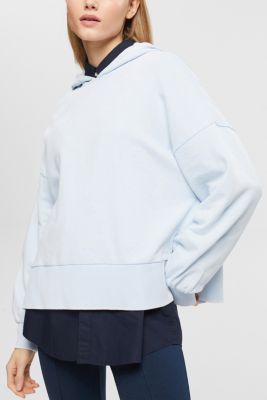 Hoodie with split hem