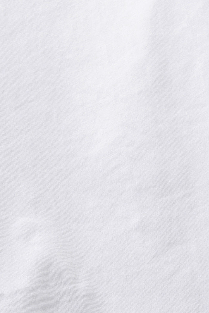 하트 프린트 티셔츠, WHITE, detail-asia image number 5