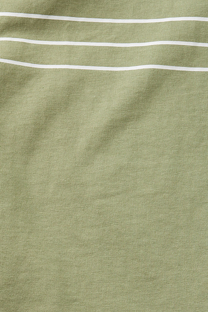 T-shirt with heart print, LIGHT KHAKI, detail-asia image number 5