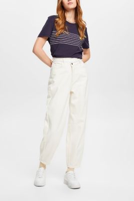 하트 프린트 티셔츠, NAVY, detail-asia image number 3